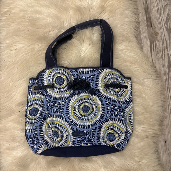 NWOT Vera Bradley Blue Starry Night Patterned shoulder tote Bag - Picture 2 of 9